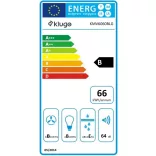 Kluge beépíthető fekete páraelszívó, 60cm