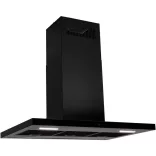 Kluge sziget matt fekete páraelszívó, 90cm, HTH