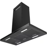 Kluge sziget matt fekete páraelszívó, 90cm, HTH
