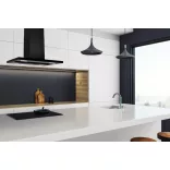 Kluge sziget matt fekete páraelszívó, 90cm, HTH