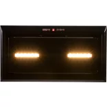 Kluge beépíthető matt fekete páraelszívó, 60cm