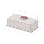 Kluge beépíthető inox páraelszívó, 60cm, 17cm magas