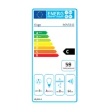 Kluge beépíthető inox páraelszívó, 60cm, 17cm magas