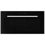 Kluge beépíthető fekete páraelszívó, 60cm, fekete üvegpanel