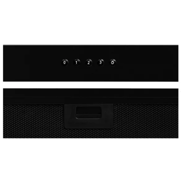 Kluge beépíthető fekete páraelszívó, 60cm, fekete üvegpanel