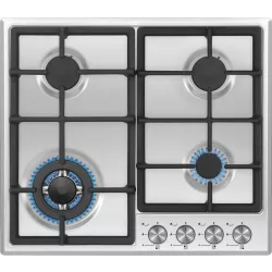 Kluge beépíthető gáz főzőlap, 60 cm, inox, WOK égő
