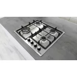 Kluge beépíthető gáz főzőlap, 60 cm, inox, WOK égő