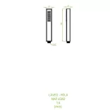 LAVEO POLA egyfunkciós kézi zuhany, arany