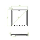 Laveo HALVO univerzális csepptálca szürke