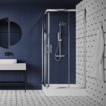 LAVEO POLA zuhanyszett termosztátos csappal, króm