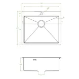 Laveo MARMARA inox arany színű mosogató