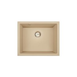   Laveo IBIZA jázmin egymedencés mosogató helytakarékos szifonnal