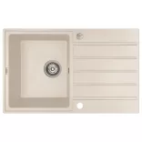 LAVEO MARGARITA csepptálcás jázmin mosogató automata dugókiemelős, helytakarékos szifonnal