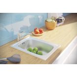 LAVEO MINI 1M inox mosogató szifonnal