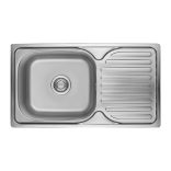 LAVEO ORION egymedence csepptálcás inox mosogató szifonnal K.