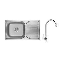 LAVEO ORION 1CS SZETT íves króm csappal K.