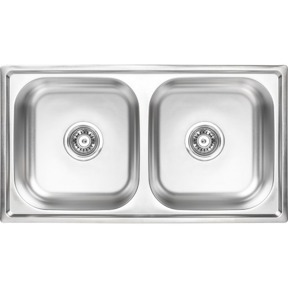 LAVEO STANDARD kétmedencés mosogató, inox K.