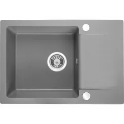 Laveo CELEBES csepptálcás mosogató, szürke (SBL_513T)