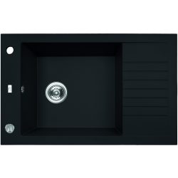   Laveo PIONIER minicsepptálcás matt fekete mosogató (SBR_713B)