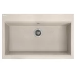 LAVEO TAU 8 bézs nagymedencés mosogató helytakarékos szifonnal