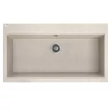 LAVEO TAU 9 nagymedencés bézs mosogató helytakarékos szifonnal