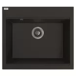 Laveo TAU 6 egymedencés mosogató, matt fekete
