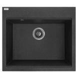 Laveo TAU 6 egymedencés mosogató, szemcsés fekete