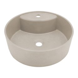 LAVEO CLIFF kerek gránit mosdó, bézs