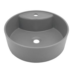 LAVEO CLIFF kerek gránit mosdó, szürke