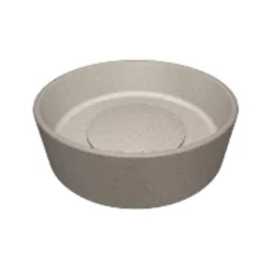   LAVEO PERL kerek gránit mosdó gránit click-clack leeresztővel, bézs