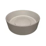 LAVEO PERL kerek gránit mosdó gránit click-clack dugóval, bézs