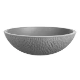 LAVEO AMBER szürke gránit mosdó túlfolyó nélkül, szürke