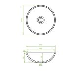 Laveo AMBER szürke gránit mosdó, szürke
