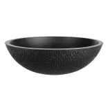 LAVEO AMBER kerek gránit mosdó, fekete