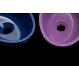 LAVEO VELA pultra szerelhető gránit mosdó, éjkék