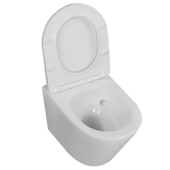 LAVEO JARI falra szerelhető WC keskeny csillapított ülőkével, CycleON - örvény öblítéssel