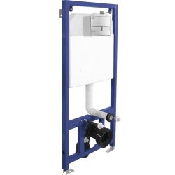   LAVEO AKAN rejtett fali tartály króm öblítővel, állítható, 3/6L