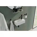 LAVEO KVADRATO kerámia mosdó, fehér, pultra vagy falra szerelhető (szerelvény kittel)